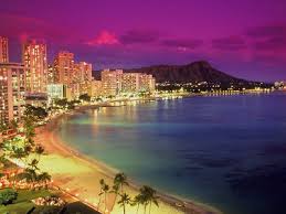 Oahu Island city lights