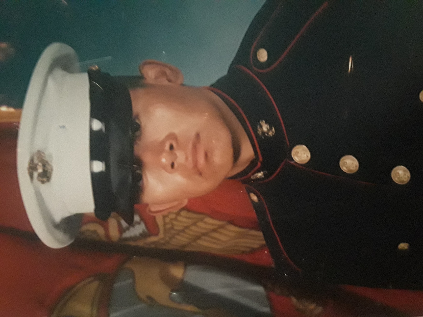 Myron Bitsoi in his Marine Corps Uniform